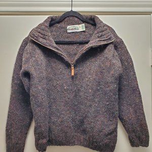 aran crafts, 100% wool, brown, jacket